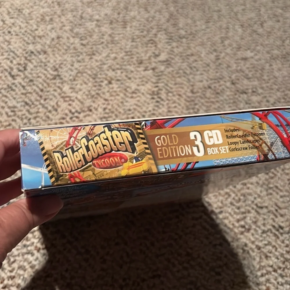 RollerCoaster Tycoon Gold Edition PC Game. 3 CD Set
